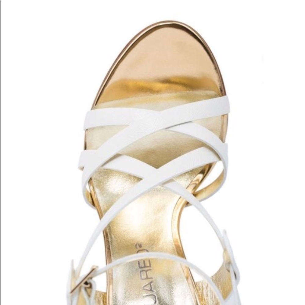 New Dsquared2 Leather Strappy Sandals US 10 - Picture 2 of 5